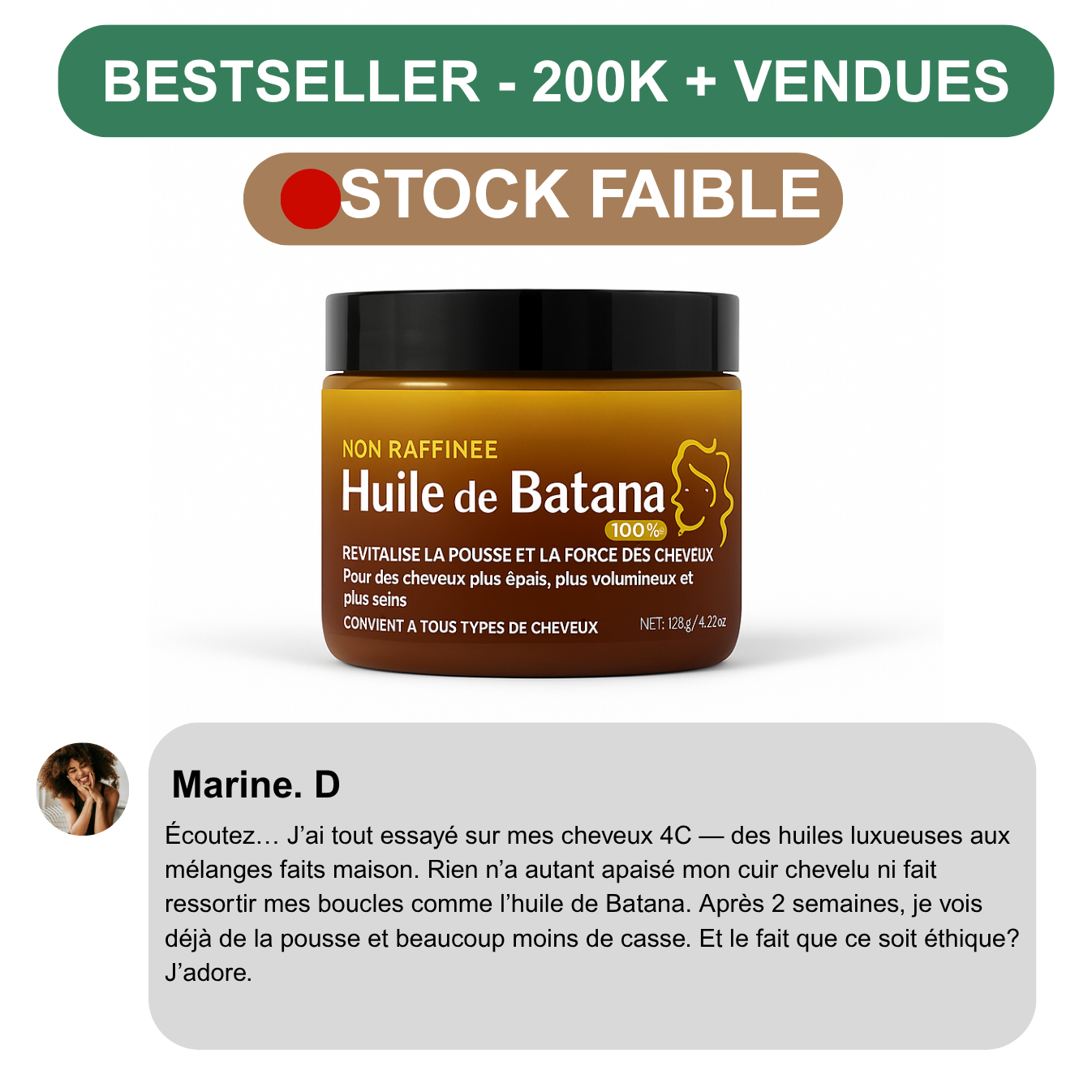 Huile de Batana Pure & Artisanale – Origine Honduras